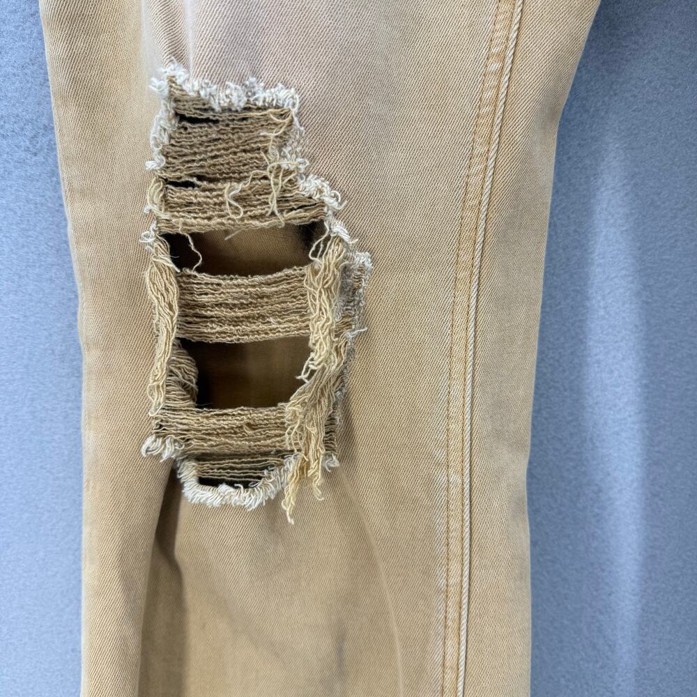 Vervet Blue Women's Jeans 30 (10) Sun Beige Factory Distressed Raw Hem Preppy - Picture 4 of 12